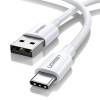 Ugreen USB 2.0 Cable USB-C male - USB-A male Λευκό 1m (60121)