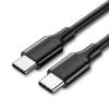Ugreen Regular USB 2.0 Cable USB-C male - USB-C male Μαύρο 1m (50997)