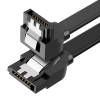 Ugreen 7-Pin SATA III male - 7-Pin SATA III male Angle (90°) Cable 0.5m Μαύρο (30797)