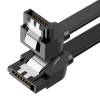 Ugreen 7-Pin SATA III male - 7-Pin SATA III male Angle (90) Cable 0.5m Black (30797)