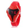 MAIKOU W01 Fashionable Digital Wrist Watch with Red Light and Silicone Band Red (BULK)