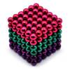 MAGNETIC BALLS 5MM 216PCS Dark Pink + Green + Purple  (OEM)