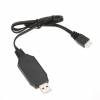 USB Φορτιστής Καλώδιο για WLtoys V912 V913 V915 V262 V323 V333 V666 7.4V (OEM)