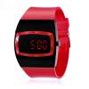 MAIKOU MK006 Ψηφιακό Ρολόι Χειρός με Κόκκινο Led & Λουρί Σιλικόνης Κόκκινο