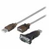 Σειριακός Μετατροπέας USB Α Αρσ. - DB 9pin Αρσ., με Αποσπώμενο Καλώδιο USB 2.0 Αρσ. - USB 2.0 Θηλ., 1.50m. Goobay 95436