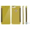 Mirror Clear View Cover Flip for Apple iPhone 7,  4.7 inches    Gold (OEM)