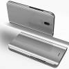 Mirror Clear View Cover Flip for Huawei Mate 10 Lite  Silver (OEM)