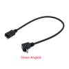 Angled 90 degrees(Down) Micro USB to Micro USB Data Charging Cable 20cm (OEM)