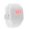 Creative Touch Screen Wrist Watch with Red LED Display and White Plastic Band (OEM) (BULK)