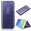 Mirror Clear View Cover Flip for Samsung Galaxy  A6 Plus  (2018)  Mauve   (OEM)