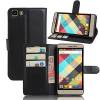 Leather Flip Wallet Cover for Cubot Rainbow 2 Black (ΟΕΜ)