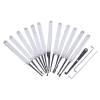 15-In-1 Stainless Steel Hook Lock Pick Set Locksmith Tool -Silver