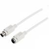 Extension Cable PS2 Male to PS2 Female 5m- White (OEM)