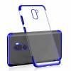 Shockproof Transparent Case For Xiaomi Pocophone F1 Clear with Blue (OEM)
