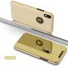 Mirror Clear View Cover Flip for  iphone XS MAX 6.5 inch  Gold  (oem)