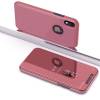 Mirror Clear View Cover Flip for  iphone XS MAX 6.5 inch  Roze Metallic (oem)