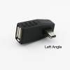 USB A 2.0 Female to Left Angle 90 Mini B 5 pin Adapter