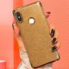 Silicone Bumper Case for Xiaomi Pocophone F1 Gold Glitter (OEM)