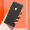 Silicone Bumper Case for Xiaomi Pocophone F1 Black Glitter (OEM)