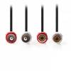 Καλώδιο Προέκτασης Stereo 2x RCA, Μαύρο, 2m (OEM) Καλώδιο Προέκτασης Stereo 2x RCA, Μαύρο, 2m (OEM)