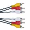 PowerTech Καλώδιο 3x RCA αρσ. σε 3x RCA αρσ. 1.5m CAB-R004 PowerTech Καλώδιο 3x RCA αρσ. σε 3x RCA αρσ. 1.5m CAB-R004
