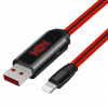 U29 LED displayed timing charging lighting data cable for Lightning 1.2m  by hoco.