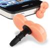 Cell Phone Audio Player Headset Dust Cap Pink Ribbon