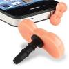 Cell Phone Audio Player Headset Dust Cap Pink Ribbon Cell Phone Audio Player Headset Dust Cap Pink Ribbon