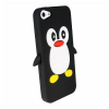 Iphone 5C - Silicone Case TPU Penguin Black (OEM)