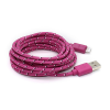 Καλώδιο Braided Φόρτισης και Μεταφοράς Δεδομένων USB σε Lightning - 1.2m Μοβ Καλώδιο Braided Φόρτισης και Μεταφοράς Δεδομένων USB σε Lightning - 1.2m Μοβ