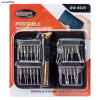 Portable professional set of 25 pieces XW-6025 screwdrivers