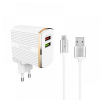 Φορτιστής LDNIO A2502Q 30W Dual USB & Καλώδιο Micro USB Quick Charge 3 Φορτιστής LDNIO A2502Q 30W Dual USB & Καλώδιο Micro USB Quick Charge 3