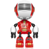 Smart Robot Toy Electronic Action Figure Control Head Touch-sensitive LED Light for Boys Birthday - Red (OEM)