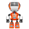 Smart Robot Toy Electronic Action Figure Control Head Touch-sensitive LED Light for Boys Birthday - Orange (OEM)