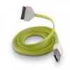 Καλώδιο USB Σιλικόνης πράσινο για iPhone 3G 3GS 4 4S