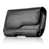 -Leather Flip Case Belt Clip for 5.7-6.3 inch mobile phones  in Black (OEM)