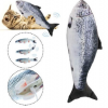 Fashion-Realistic Salmon Cat Toy Simulation Electric Doll Fish Funny Interactive Pets Chew Bite Supplies for Cat Kitty Kitten Fi