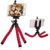 Mini   , , Actioncam     18 cm / Octopus Mini Universal Smartphone Tripod & Adjustable Stand Red (oem)