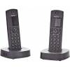 PANASONIC KX-TGC312 DUO CORDLESS PHONE BLACK