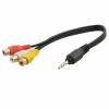 Καλώδιο 3x RCA θηλ. - 3,5mm Stereo αρσ. 0.2m για VIDEOCAMERA (OEM) Καλώδιο 3x RCA θηλ. - 3,5mm Stereo αρσ. 0.2m για VIDEOCAMERA (OEM)