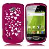Samsung Galaxy Mini S5570 Gel Silicone Case Pink Flowers OEM