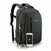 Model:T-B3399USB  ΤΣΑΝΤΑ ΠΛΑΤΗ  Tigernu Slim Business Laptop Backpack Anti Thief Water Resistant with USB Charging Port Backpaks Fit 15.6 Inch Macbook Computer - Black
