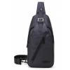 Arctic Hunter XB13006-BK Men's Chest Crossbody Bag Waterproof Black