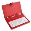 Leather Case with Keyboard 7" for Tablet - Red