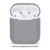 Θηκη Προστασιας AirPods Case Protective Silicone Cover and Skin for Apple Airpods Charging Case Γκρι Θηκη Προστασιας AirPods Case Protective Silicone Cover and Skin for Apple Airpods Charging Case Γκρι