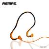 Remax RM-S15 Wired Sports Στερεοφωνικά Ακουστικά με Μικρόφωνο Πορτοκαλί/Μαύρο RM4-033-BLK/ORG