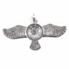 BLCR Three-Spinner Fidget Toy "Flying Eagle" Zinc Alloy Rainbow 3 minute EDC Hand Spinner for Autism and ADHD Silver