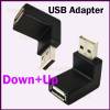USB 90 degree Right Angle USB 2 Type A Male to Female Adapter Black USB90DUTMFRAA OEM