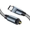 POWERTECH USB-C to Toslink audio cable CAB-UC091, 1m, gray