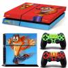 Πλήρες σετ αυτοκόλλητων PS4 Crash Bandicoot FULL BODY Accessory Wrap Sticker Skin Cover Decal για PS4 Playstation 4 (OEM)